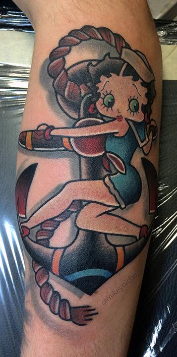 Betty Boop Tattoo By Mikey Nichol Tattoonow 